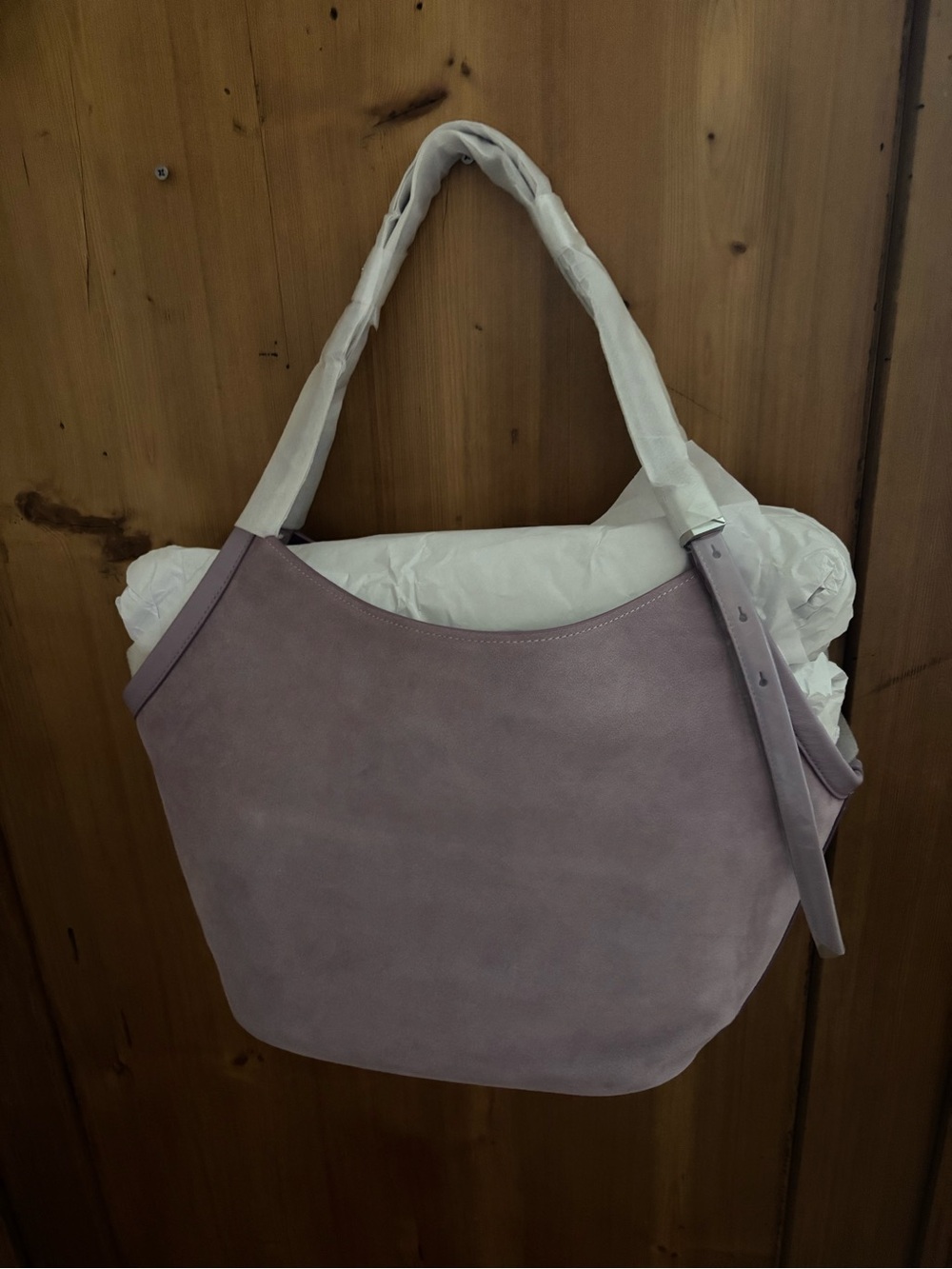 Kate Spade Deco Suede Tulip Violet Shoulder Bag
